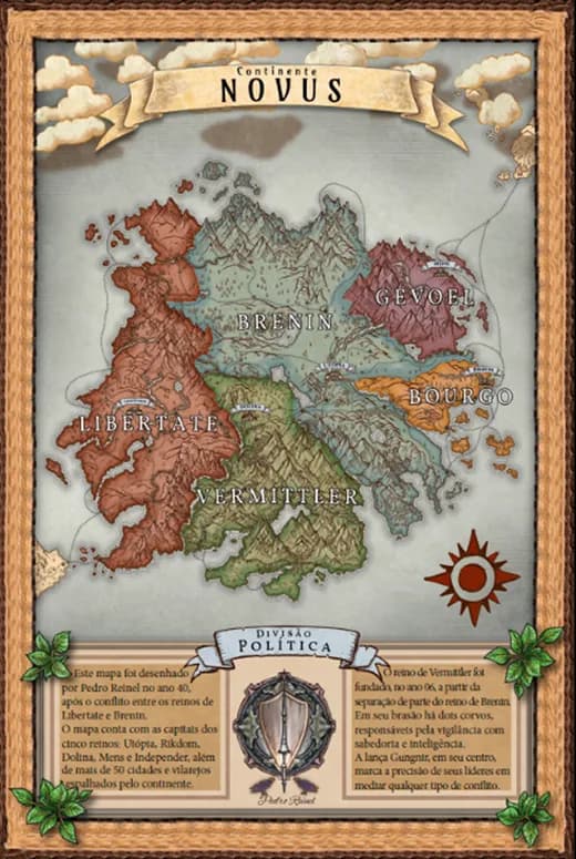Mapas do universo de A Chave do Tempo